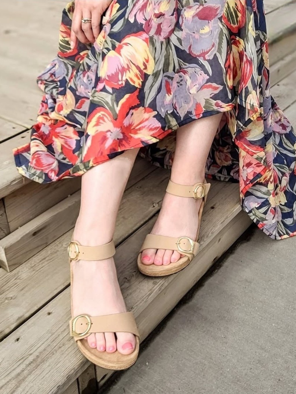 Birkenstock Papillio Soley Ring Buckle Wedge Sandals